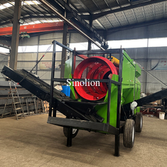 Carbon Steel 30 CMH Compost Rotary Trommel Screen For Screening at Affordable