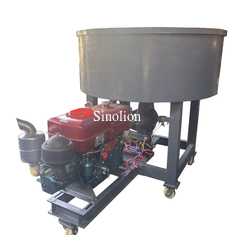 Diesel engine charcoal coal dust double wheel grinding mixer stirring equipment