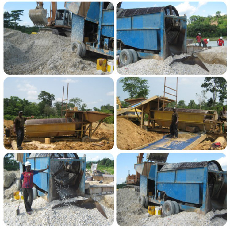 Latest company case about Gold trommel plant in Ghana