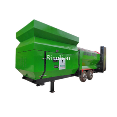 Rotary Compost Sifter Earth Sieving Machine with Best and 220V Voltage 4.3*1.9*2.45m