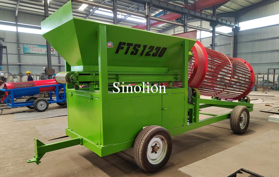 Efficiently screen wood for bulk retail sale with our customizable firewood trommel screener