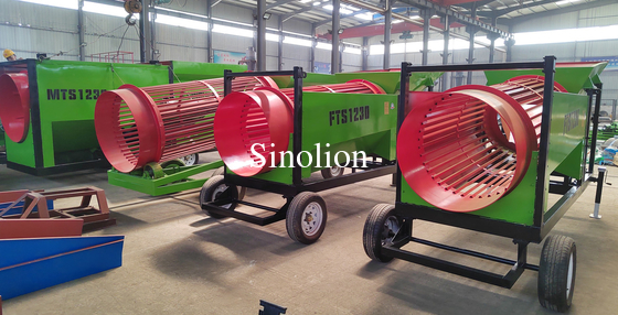 Efficiently screen wood for bulk retail sale with our customizable firewood trommel screener