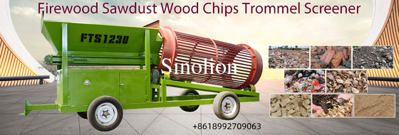 Efficiently screen wood for bulk retail sale with our customizable firewood trommel screener
