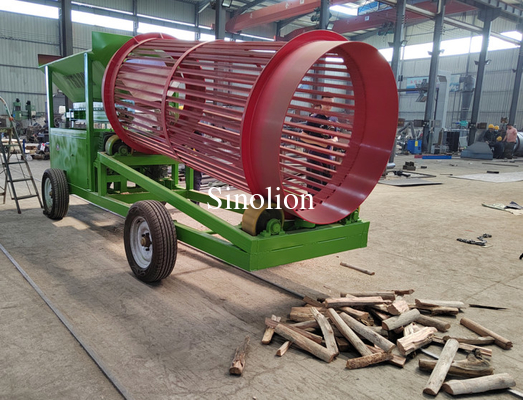 Large Feed Hopper Rotary Type Biomass Wood Waste Chips Trommel Screen Equipment for Optimal Throughput