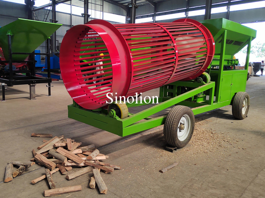 Large Feed Hopper Rotary Type Biomass Wood Waste Chips Trommel Screen Equipment for Optimal Throughput