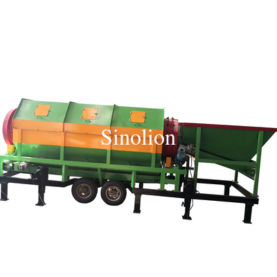 Heavy duty waste trommel screen for waste rock sand sorting compost trommel screen