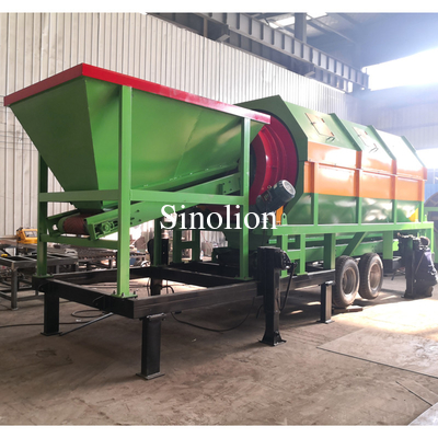 Heavy duty waste trommel screen for waste rock sand sorting compost trommel screen