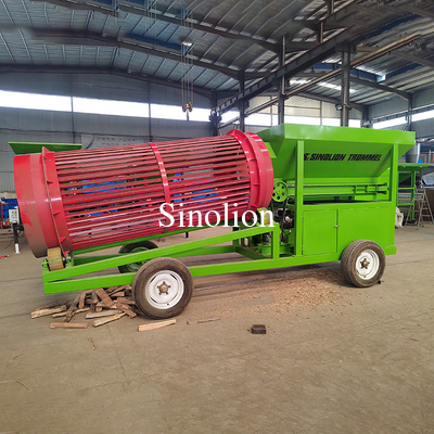 Zhengzhou Sinolion Mobile Coal Sawdust Firewood Rolling Tracked Trommel Vibrating Screen