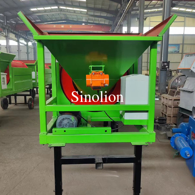 650 KG Capacity Portable Trommel Screen Easy Operation for High Effect and Production