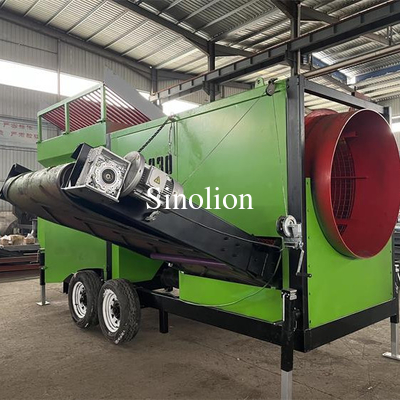 Zhengzhou Sinolion Mobile Rock Stone Sand Gravel Compost Rotary Trommel Drum Screen