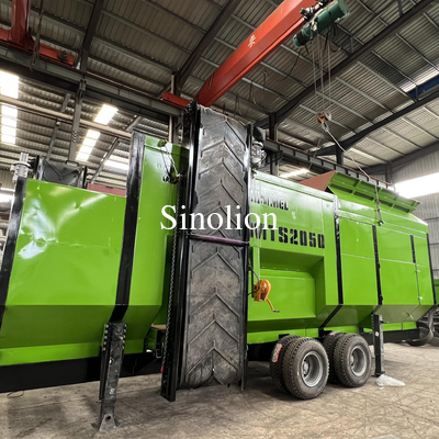 Topsoil Sieve Trommel Screen with Conveyor Zhengzhou Sinolion Double Drum Equipment