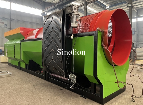 High Capacity Rotary Drum Screen for Separating Sand Ore Rock in Industrial Environments