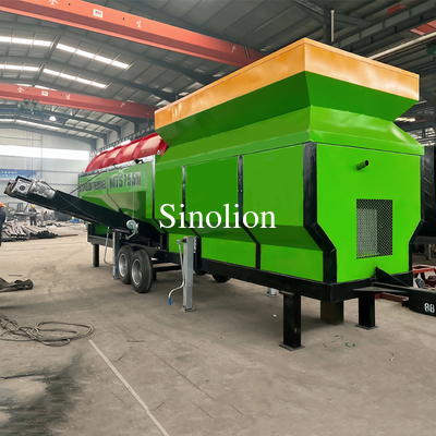 High Capacity Rotary Drum Screen for Separating Sand Ore Rock in Industrial Environments