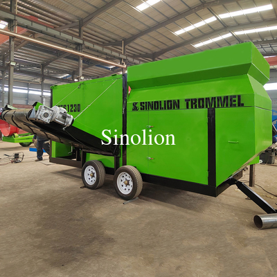 Mining Separation Customized Acceptable Rotating Compost Trommle Screen for Material Sorting