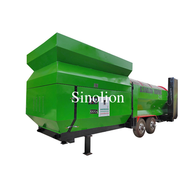 Rotary Compost Sifter Sand Screening Machine with 3.3*1.9*2.15m Size and Soil Screening
