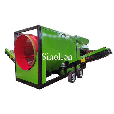 MTS1550 Compost sand gravel trommel screen for Organic Waste Management