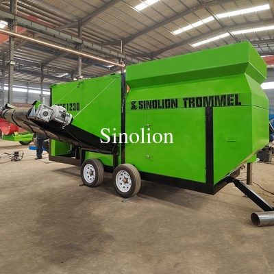 5.4*2.1*2.7 Mobile Trommel Screen Reclaiming Machine for Soybean Processing