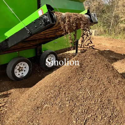Function Screening Separation Sorting Mobile Trommel Sifter with 0-80MM Mesh Size