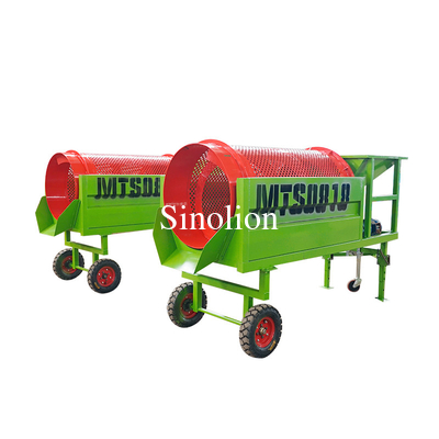 650 KG Energy-saving Mobile Compost Trommel Screen with Diesel Engine Generator Set