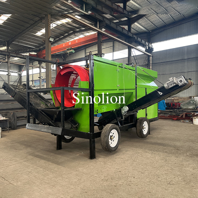 Advanced Mobile Soil Trommel Screen Machine Circular Rock Trommel Screen for Sand Compost