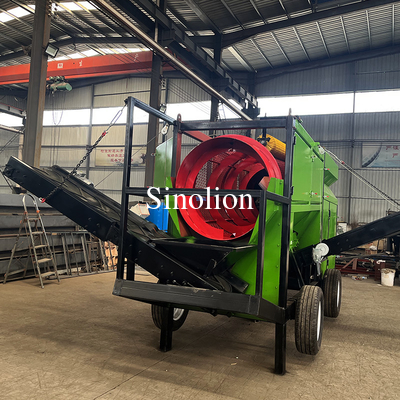 Advanced Mobile Soil Trommel Screen Machine Circular Rock Trommel Screen for Sand Compost