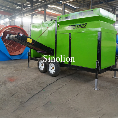 Advanced Mobile Soil Trommel Screen Machine Circular Rock Trommel Screen for Sand Compost