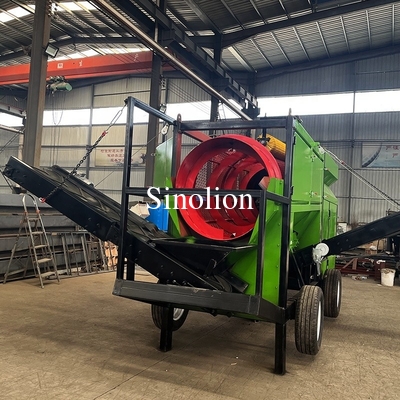 220v /380v /415v Voltage Mobile Trommel Soil Screening Equipment for Sand Separation