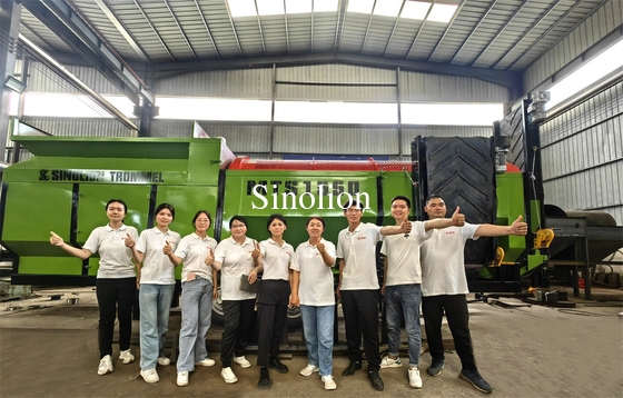 Topsoil and Sand Screening Simplified with Circular Mobile Trommel Screen Machine