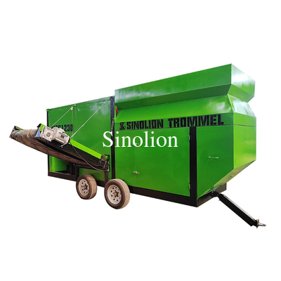Experience the Convenience of Portable Compost Trommel Screen for Topsoil Screening