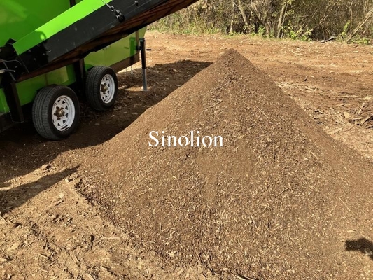 Durable Mobile Compost Sifter with Cleaning System Cleaning Brush
