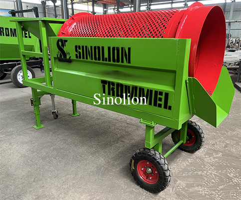 Compost Screener Trommel Screen for Customers' Request  Aggregate Stone Screening Rotating Sieve Machine