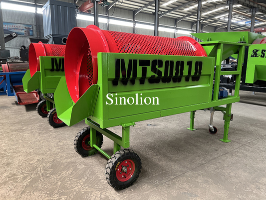 Compost Screener Trommel Screen for Customers' Request  Aggregate Stone Screening Rotating Sieve Machine