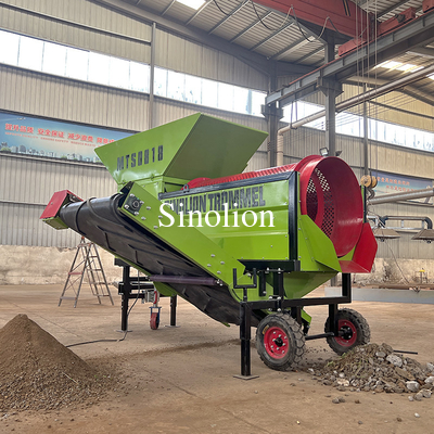 Compost Screener Trommel Screen for Customers' Request  Aggregate Stone Screening Rotating Sieve Machine
