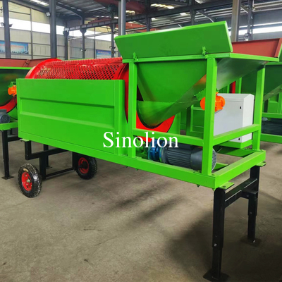 Manufacturing Plant Portable Small Trommel Drum Screen for Municipal Solid Waste Processing