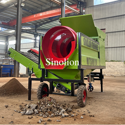 Manufacturing Plant Portable Small Trommel Drum Screen for Municipal Solid Waste Processing