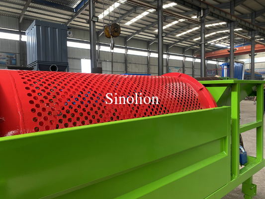 Mini Sand Trommel Screen Machine for Topsoil Screens in 3.15*1.65*1.1m Measurements