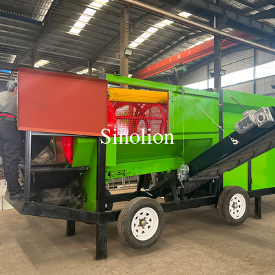Material Sorting Made Easy with Portable Mobile Compostable Trommel Screen