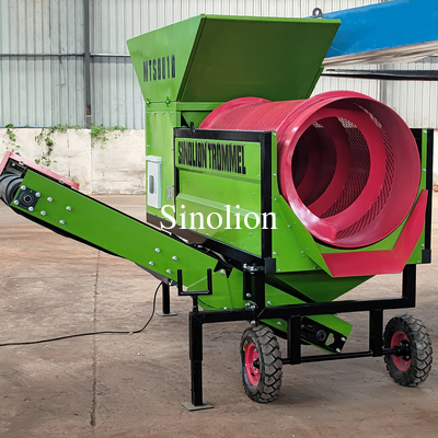 Carbon Steel Mobile Trommel Screen With Discharge Conveyor For Sorting And Separation