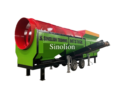 1500*5000 mobile trommel sieve drum  screen for Organic Waste Management