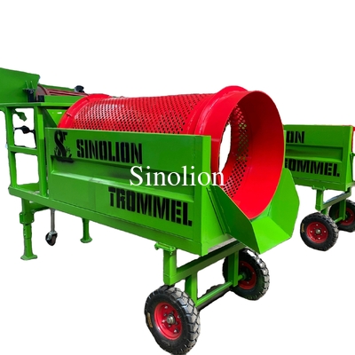 High Capacity Portable Trommel Screen With Carbon Steel Material And Gravity Trommel