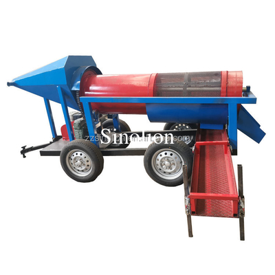 Diesel type small capacity  gold diamond  gravity separator trommel washing machinery equipment