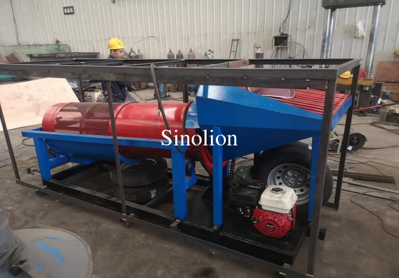 Diesel type small capacity  gold diamond  gravity separator trommel washing machinery equipment