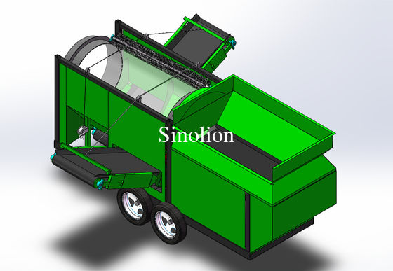 30 Cubic Meters Per Hour Trommel Compost Sieve Ideal for Compost Sieving and Sortin