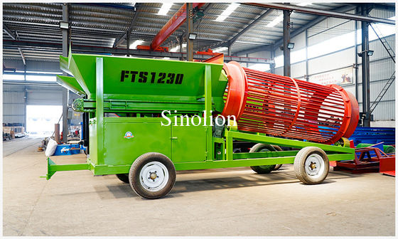 Efficiently screen wood for bulk retail sale with our customizable firewood trommel screener