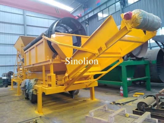 2025 Trommel Vibrating Screen for Sand with Pump for Mineral Ore Washing