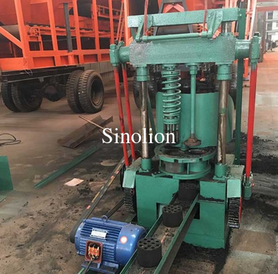 Latest raw coal powder dust briquetting shaping moulding compressing machine