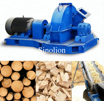 Mobile wood crusher machine using diesel power plant/corn stalk crusher
