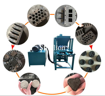 2020 High quality hydraulic press coconut shell shisha hookah charcoal making machine