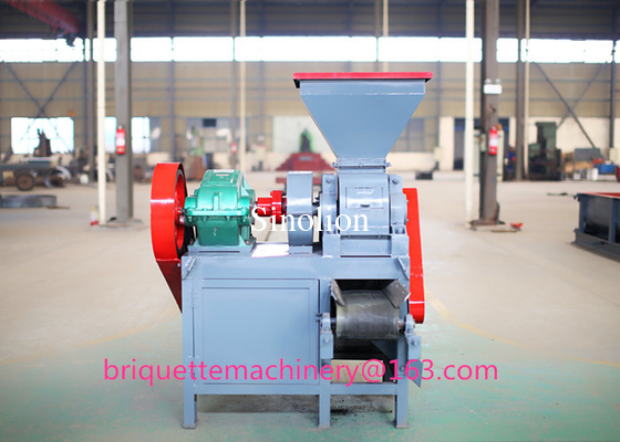 Oval shaped briquettes double roller press briquette making machine