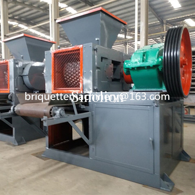 Oval shaped briquettes double roller press briquette making machine